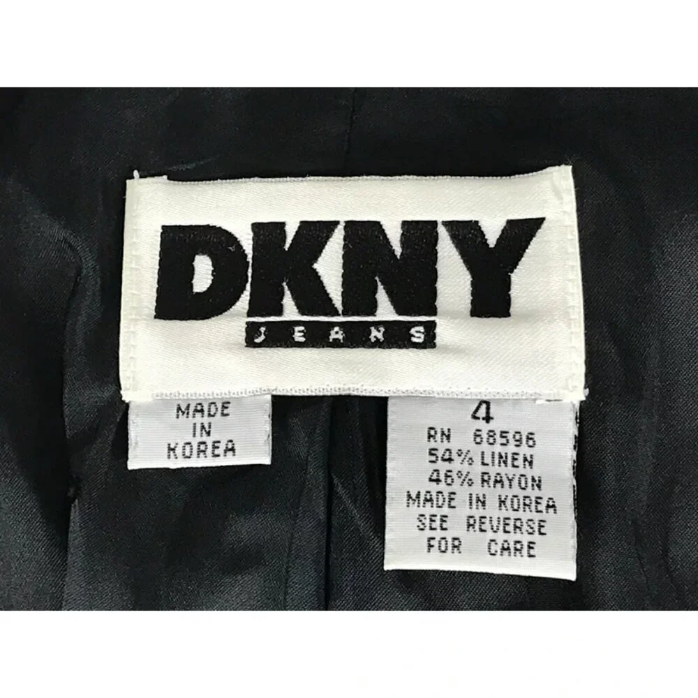 Dkny‎ Jeans Mens Blue Green Plaid Long Sleeve Notch Collar Blazer Jacket Size 4